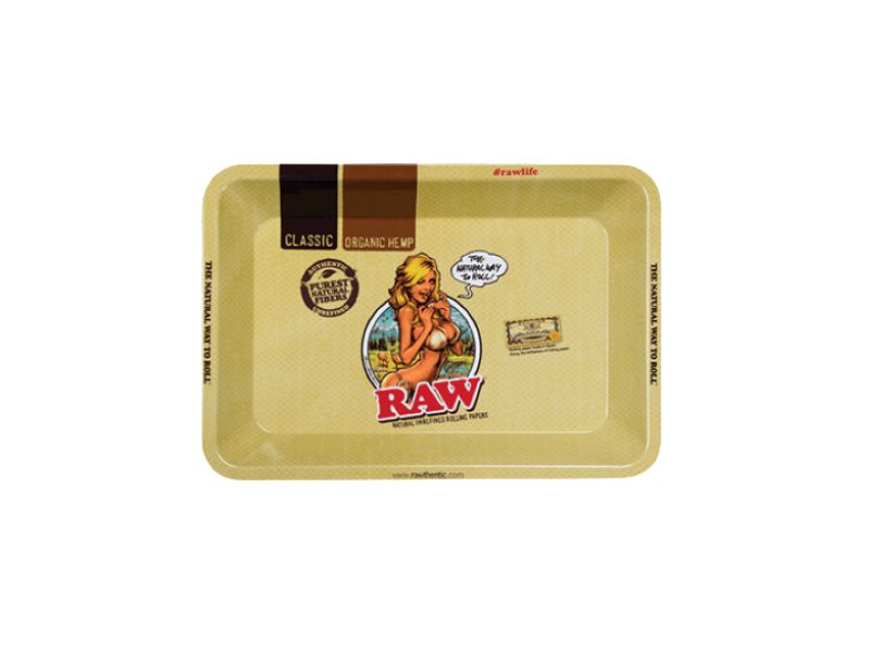 RAW Metal Rolling Tray Bandeja GIRL MINI